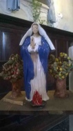 Madonna in ceramica raffigurante le litanie lauretane